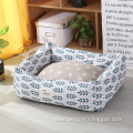 soft warm washable multi-color rectangle luxury dog beds